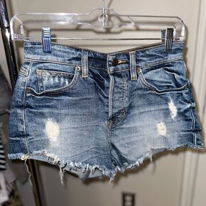 Guess denim cut off shorts